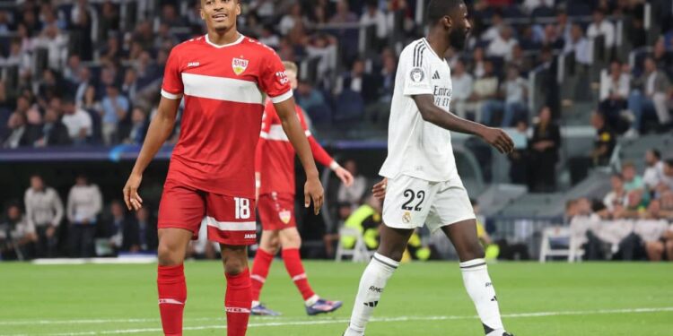 Ghanaian Jamie Leweling provides assist in Stuttgart’s painful defeat at Madrid