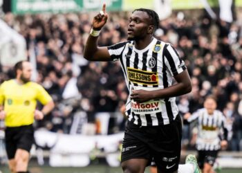 Kofi Fosuhene Asare scores in Landskrona BoIS’s victory over IK Oddevold in Swedish Superettan