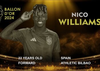 Ghanaian-born Spanish international Nico Williams nominated for 2024 Ballon d’Or