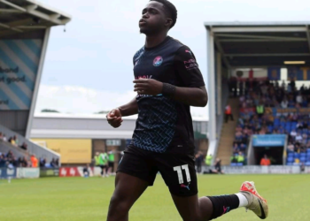 Ghanaian forward Kwame Poku Adubofour scores again for Peterborough