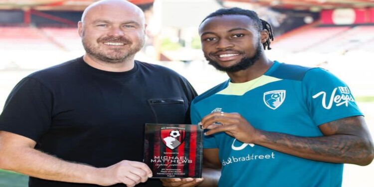 Black Stars striker Antoine Semenyo named AFC Bournemouth’s player of the month for August