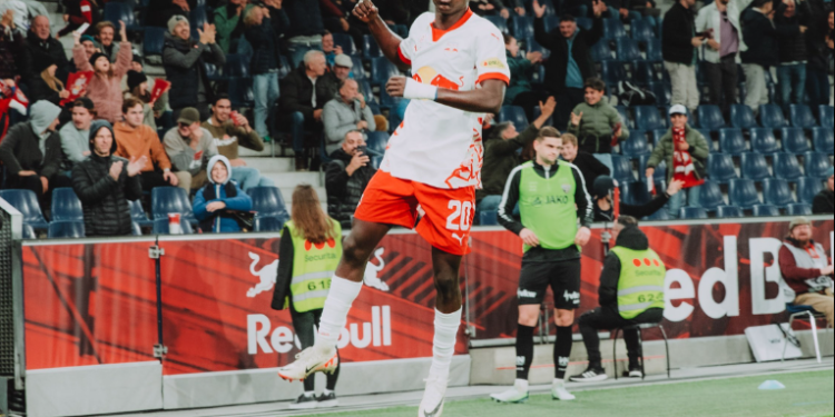 Ghanaian winger Edmund Baidoo scores first Austrian Bundesliga goal as Red Bull Salzburg defeat SCR Altach