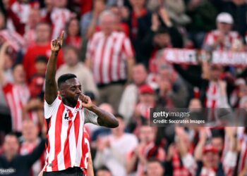 Inaki Williams scores in Athletic Club’s 2-0 Europa League victory over AZ Alkmaar
