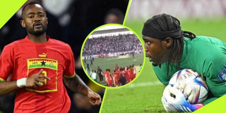 VIDEO: Jordan Ayew and Lawrence Ati Zigi involved in heated exchange after Black Stars’ 2-0 loss to Sudan