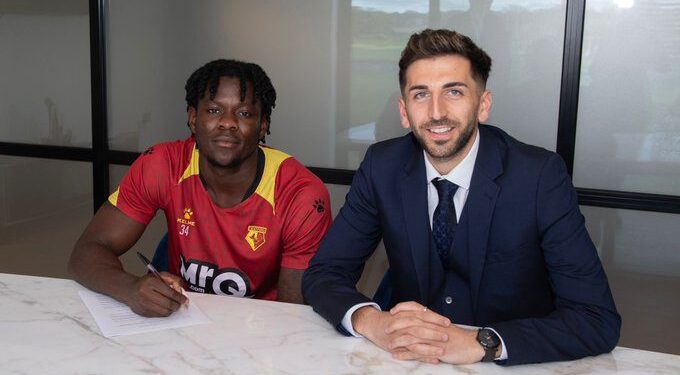 Ghanaian striker Kwadwo Baah signs new contract with Watford until 2029