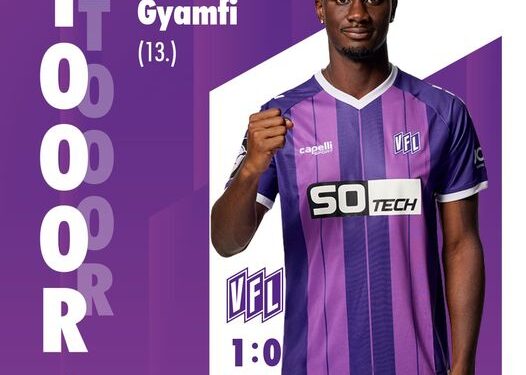 Ghanaian forward Maxwell Gyamfi scores to secure VfL Osnabrück victory Over VfB Stuttgart II