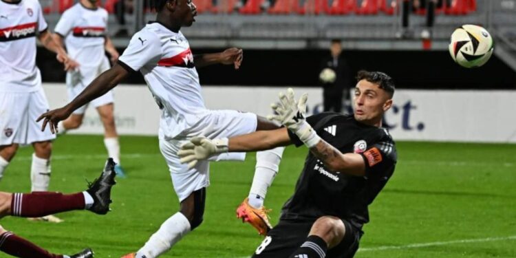 Kelvin Ofori scores brace in Spartak Trnava’s win over Podbrezova in Slovakian Nike Liga