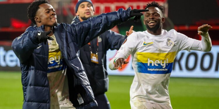 Ghanaian forward Mohammed Fuseini scores winner for St. Gilloise against Twente