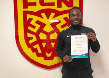 Ex-Ghana star Michael Essien earns UEFA Football Management certificate