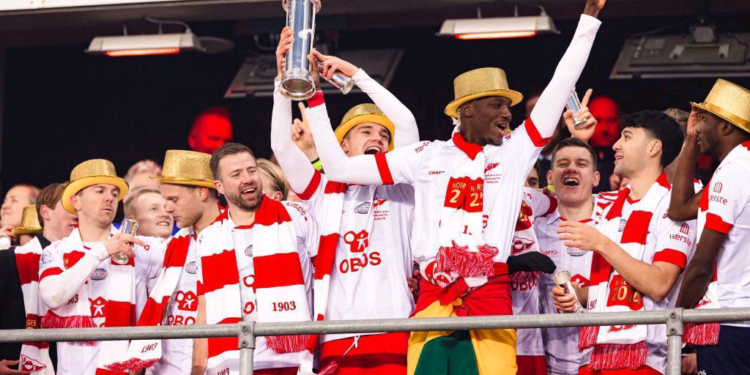 Maxwell Woledzi wins Norway Elite Cup trophy with Fredrikstad FK