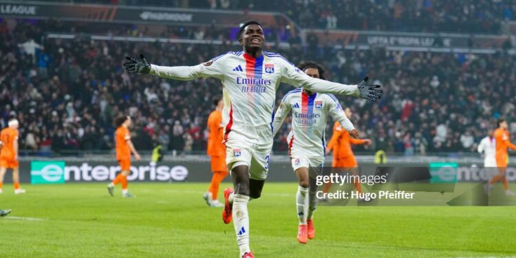 Ghanaian winger Ernest Nuamah scores as Lyon defeat Frankfurt in Europa League