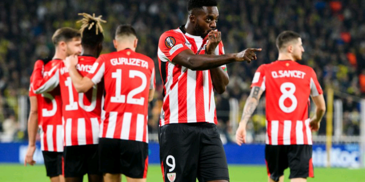 Inaki Williams delights in Athletic Bilbao’s Europa League win over Fenerbahce