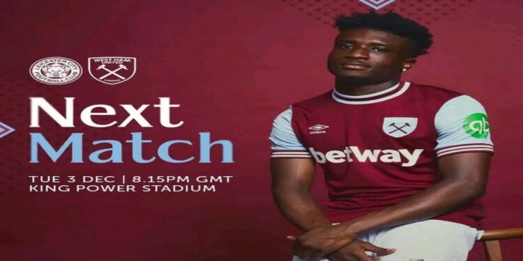 Kudus Mohammed set for return in West Ham’s clash against Leicester City