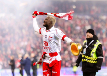 Ghanaian defender Maxwell Woledzi earns a spot in Norway’s top-flight Team-Of-The-Year