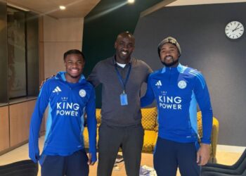 Otto Addo checks up on Ayew and Fatawu at Leicester