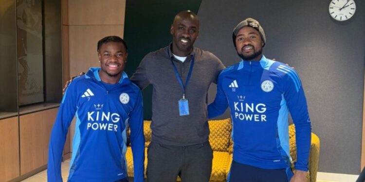 Otto Addo checks up on Ayew and Fatawu at Leicester