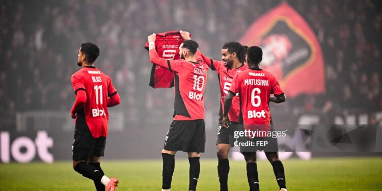 Stade Rennes players pay tribute to injured Alidu Seidu in dominant win over Saint-Étienne
