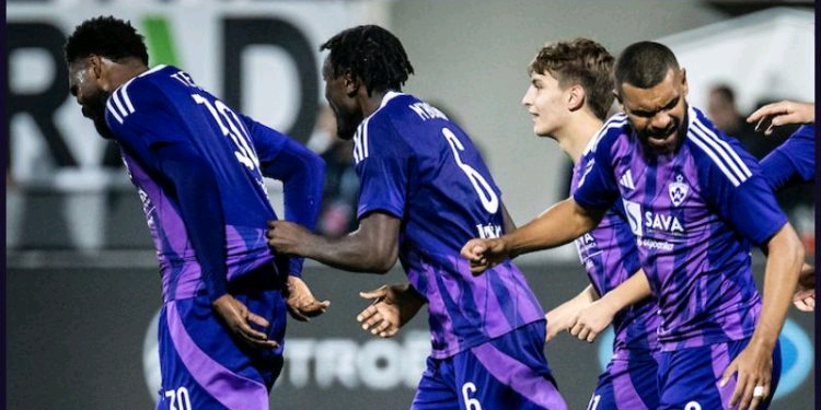 Ghanaian forward Benjamin Tetteh scores for Maribor in commanding victory over Nafta