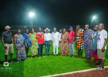 GFA Capo Kurt Okraku, Ghana legend Abedi Pele attend inauguration of refurbished Hohoe sports stadium