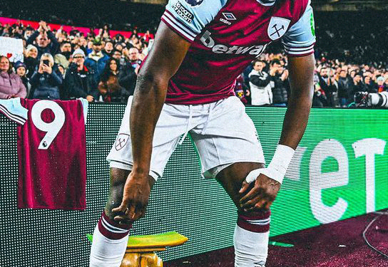 With my celebration on the boards, a lot of people are copying it now – Kudus on his STOOL celebrations