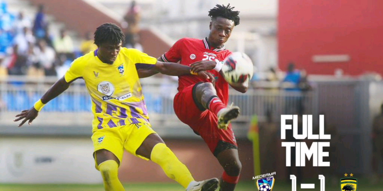 Ghana Premier League: Medeama 1-1 Asante Kotoko – Porcupines drop points on the road