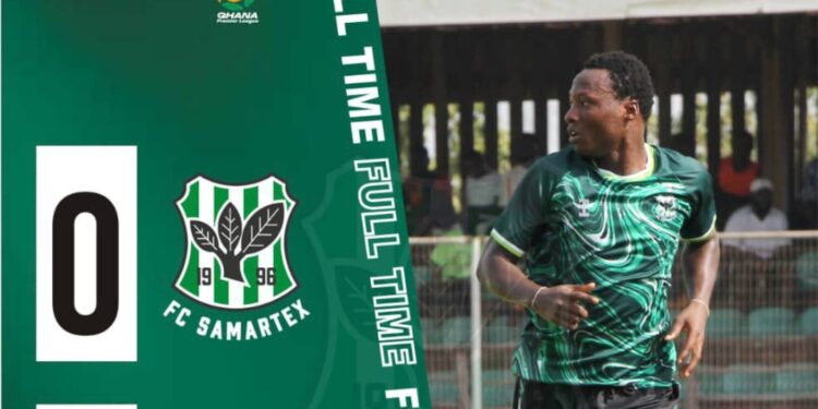 Ghana Premier League: Stalemate at Nsenkyire Sports Arena as Samartex and Hearts of Oak share the spoils