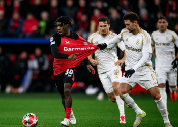 Jeremie Frimpong shines with assist in Bayer Leverkusen’s 2-0 victory over Sparta Prague