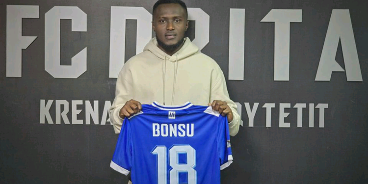 Former Asokwa Deportivo star Derrick Bonsu joins Drita FC on a permanent deal