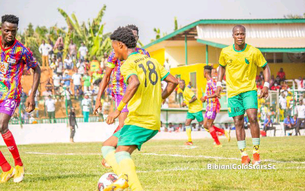 Ghana Premier League: Hearts of Oak fight back to draw 1-1 at Bibiani Gold Stars