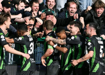 Lawrence Agyekum scores, provides assist in Cercle Brugge’s draw against K.V. Kortrijk