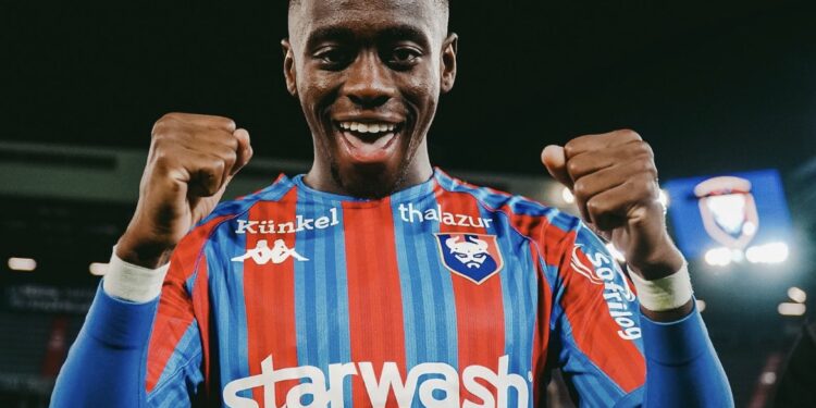 Godson Kyeremeh scores in Caen’s defeat to Paris FC