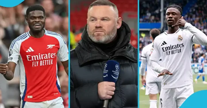 Wayne Rooney picks Camavinga over Thomas Partey ahead of Real Madrid, Arsenal’s Champions League Showdown
