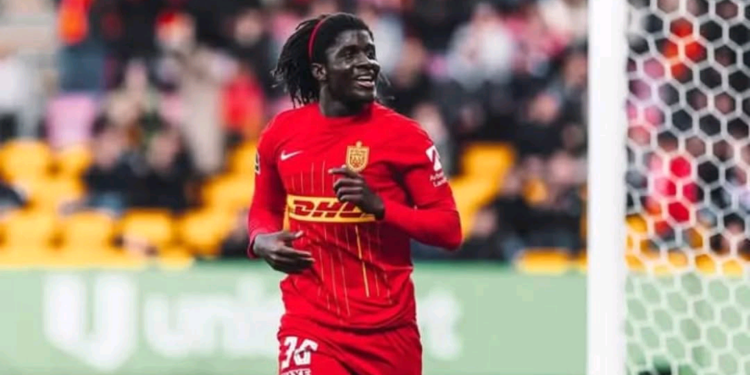 Caleb Yirenkyi scores in FC Nordsjaelland’s dominant victory over Randers