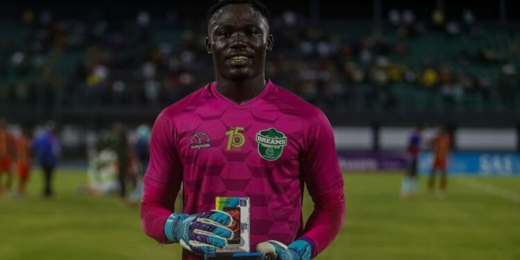 Dreams FC’s Gidios Aseako crowned Ghana Premier League best goalkeeper of the Month for March