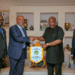 CAF president Patrice Motsepe pays courtesy call on Ghana president John Mahama