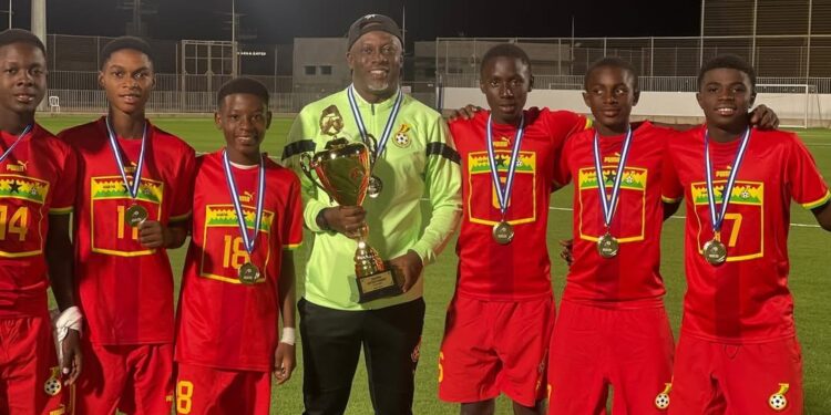 Coach Yaw Preko leads Ghana’s U15 national team to emerge 2025 Mundialito Champions