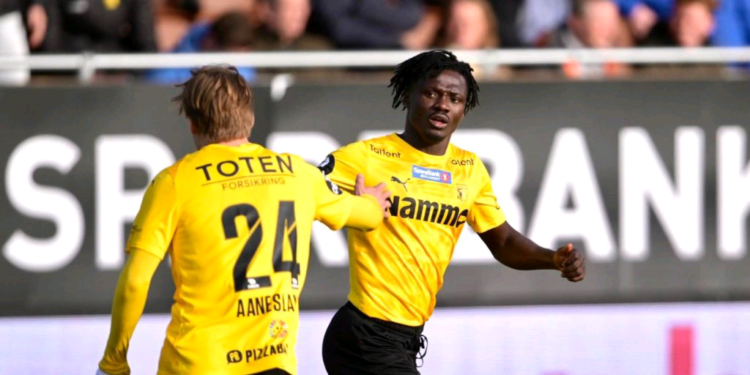 James Ampofo saves the day with late equalizer for Raufoss