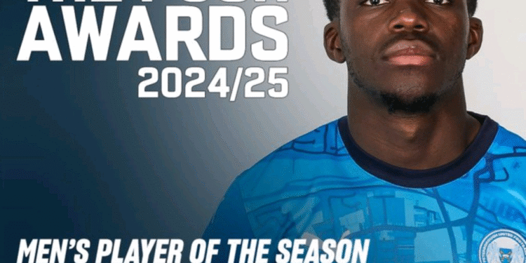 Ghanaian young forward Kwame Poku Adubofour wins three awards in England