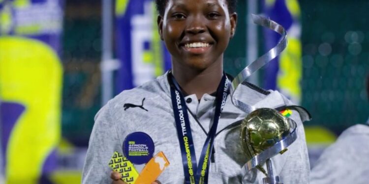 Ghana U-15 Girls’ team goalkeeper, Precious Akanguwie wins Golden Glove