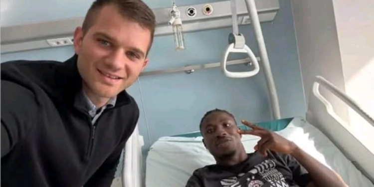 Ibrahim Zubairu thanks Partizan fans after injury setback