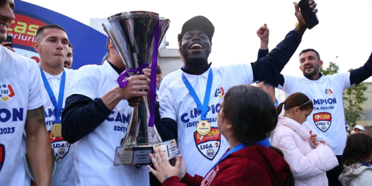 Emmanuel Mensah reflects on breakthrough season after powering Argeș Pitești to Romanian Top Flight