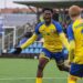 Ghanaian youngster Emmanuel Agyemang scores for Plungės FK Babrungas in Lithuania