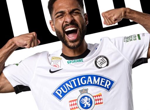 Swiss-Ghanaian defender Gregory Wüthrich scores as Sturm Graz defeat Red Bull Salzburg in six-goal thriller