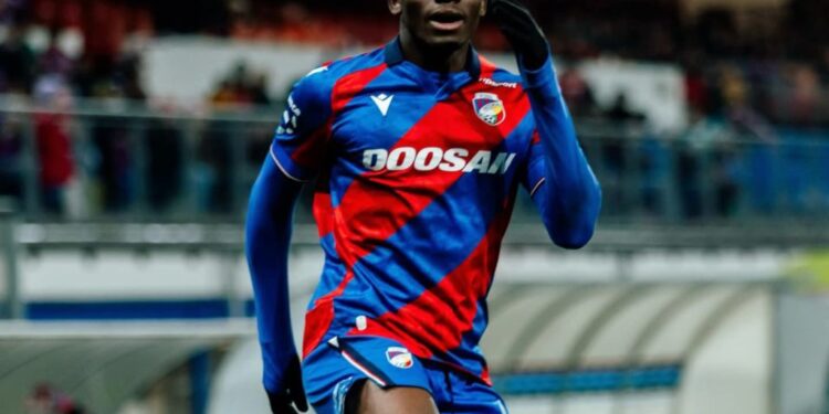 Ghana striker Prince Kwabena Adu scores again as Viktoria Plzen defeat Mlada Boleslav