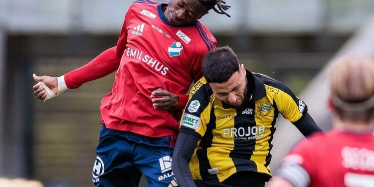 Ghanaian youngster Kingsley Gyamfi disappointed after suffering defeat with Osters