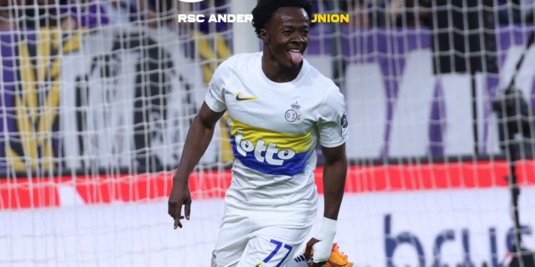 Ghanaian striker Mohammed Fuseini scores winner for Union Saint-Gilloise at RSC Anderlecht