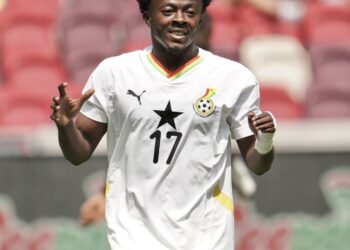 A Dream Come True: Mohammed Fuseini reacts after scoring debut Ghana goal