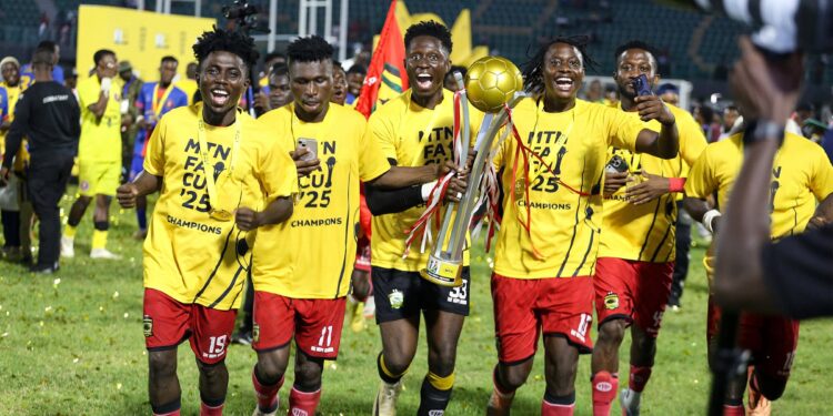 Kotoko captain Frederick Asare celebrates “Special Day” after FA Cup triumph