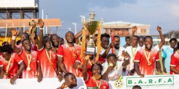 Berekum Arsenal secure Division One return after 2-1 victory over Bectero Sasana