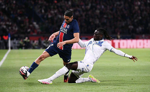 Gideon Mensah reflects on the challenge of facing Achraf Hakimi in Ligue 1